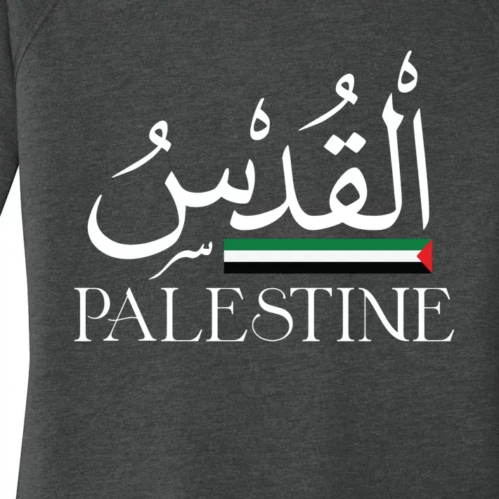 Palestine Flag Palestinians Flag Palestinian Women's Perfect Tri Tunic Long Sleeve Shirt