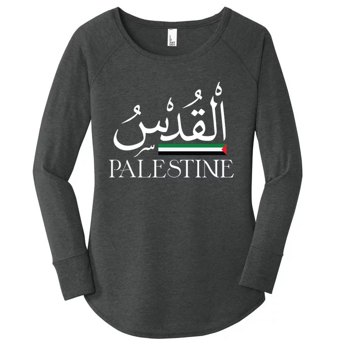 Palestine Flag Palestinians Flag Palestinian Women's Perfect Tri Tunic Long Sleeve Shirt