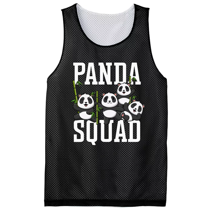 Panda Family Mesh Reversible Basketball Jersey Tank