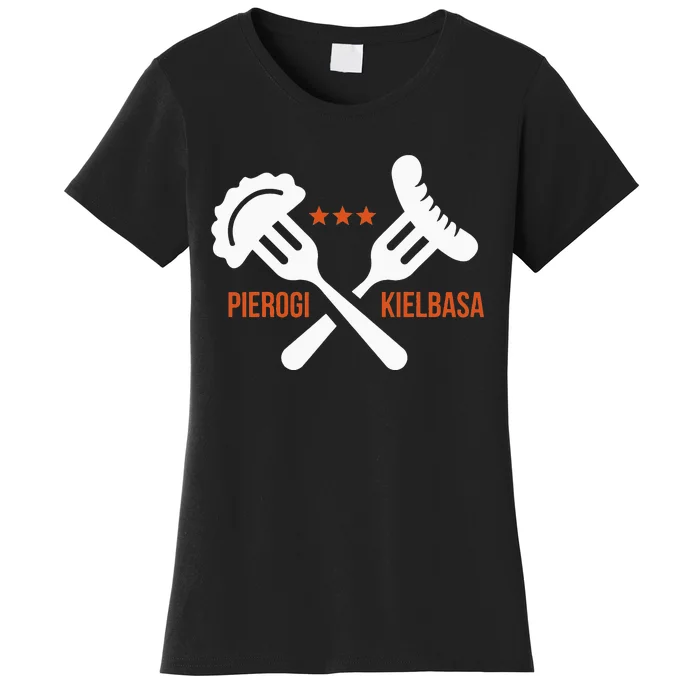 Poland Food Pierogi Kielbasa Polish quote Women's T-Shirt