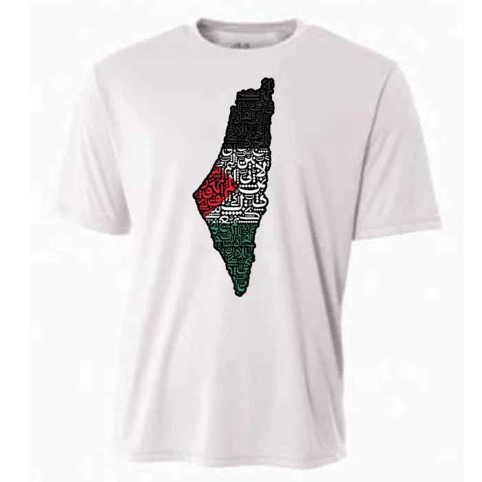 Palestine Flag Palestinian Cooling Performance Crew T-Shirt