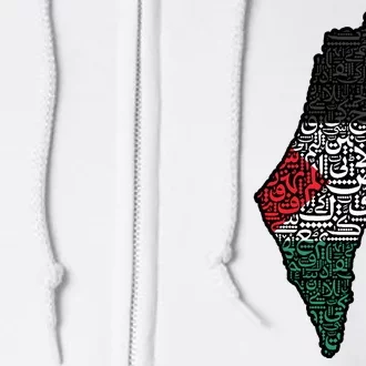 Palestine Flag Palestinian Full Zip Hoodie