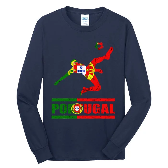 Portuguese Flag Portugal Soccer Portuguese Pride Portugal Tall Long Sleeve T-Shirt