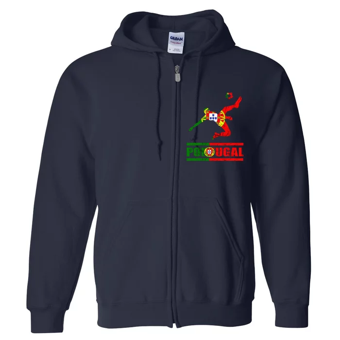 Portuguese Flag Portugal Soccer Portuguese Pride Portugal Full Zip Hoodie