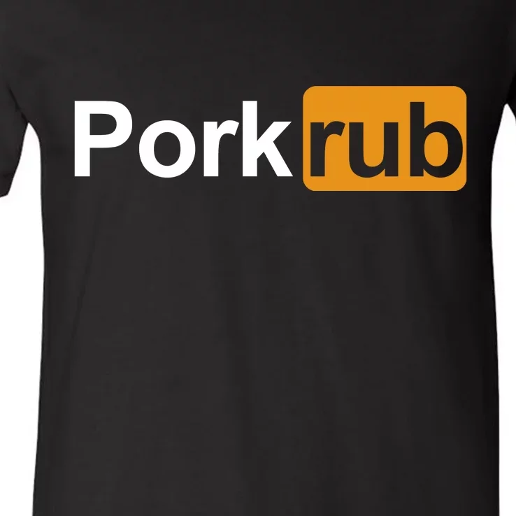 Porkrub Funny Pork Rub V-Neck T-Shirt