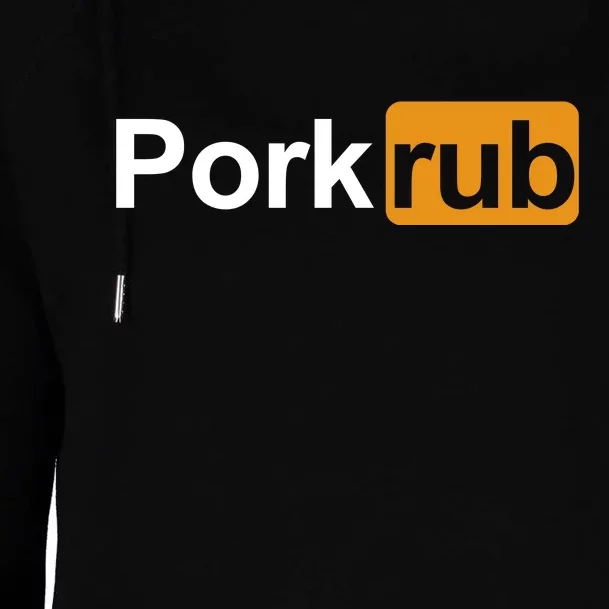 Porkrub Funny Pork Rub Womens Funnel Neck Pullover Hood