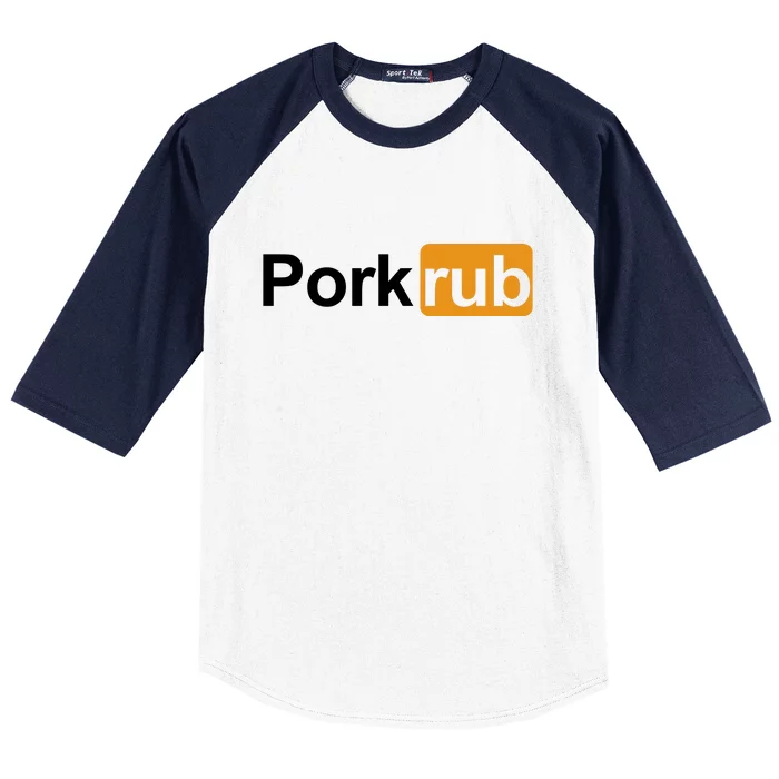 Porkrub Funny Pork Rub Baseball Sleeve Shirt