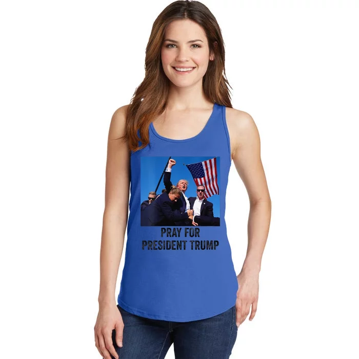 Pray For President Trump God Bless President Trump Ladies Essential Tank