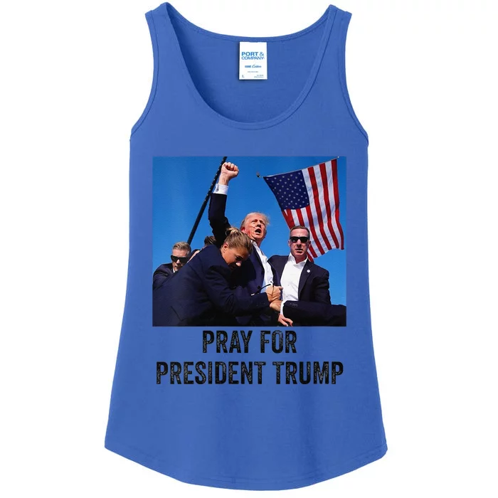 Pray For President Trump God Bless President Trump Ladies Essential Tank