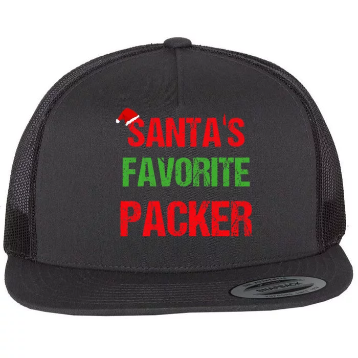 Packer Funny Pajama Christmas Flat Bill Trucker Hat