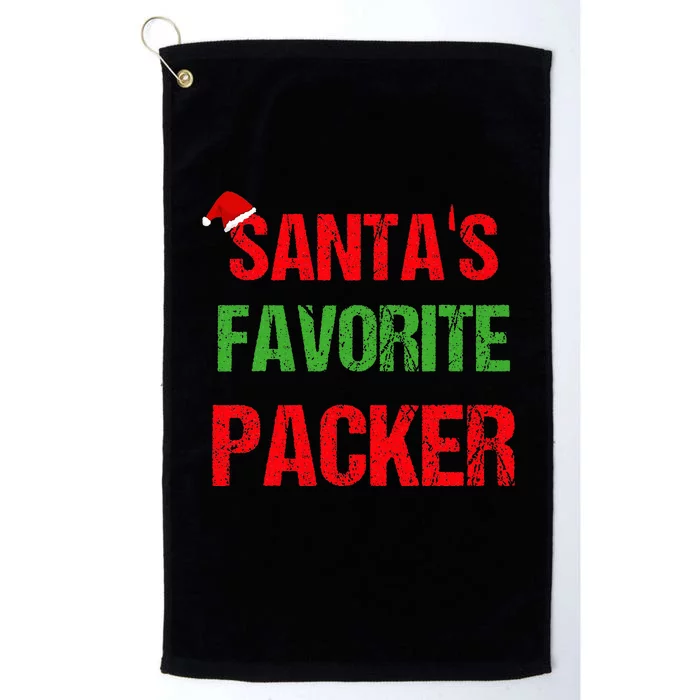 Packer Funny Pajama Christmas Platinum Collection Golf Towel