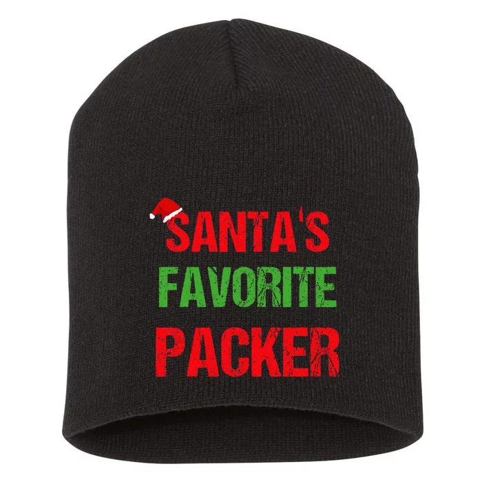 Packer Funny Pajama Christmas Short Acrylic Beanie