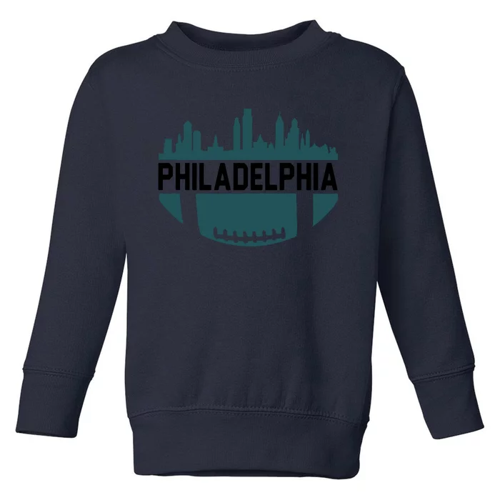 Philadelphia Football Philly Football Fan Trending Gift Idea Lover Toddler Sweatshirt