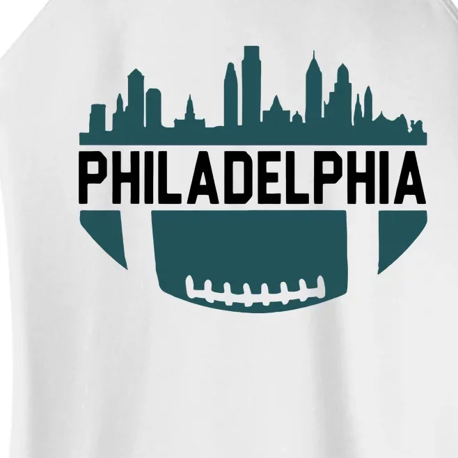 Philadelphia Football Philly Football Fan Trending Gift Idea Lover Women’s Perfect Tri Rocker Tank