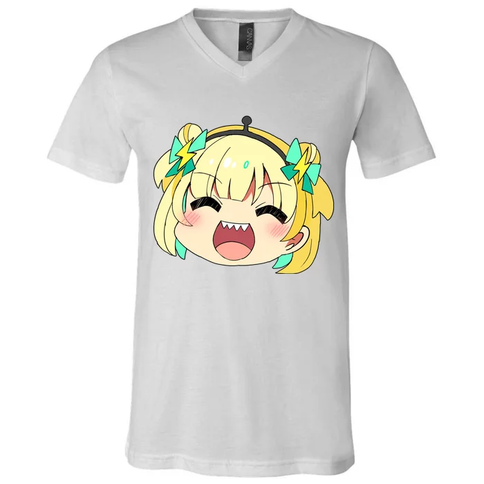 Pikamee Face V-Neck T-Shirt