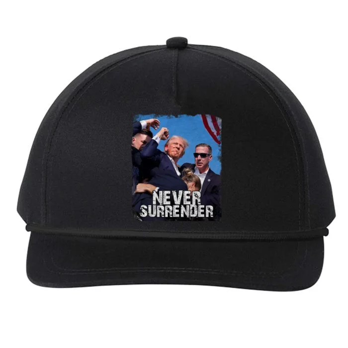 Pray For President Trump Never Surrender Snapback Five-Panel Rope Hat