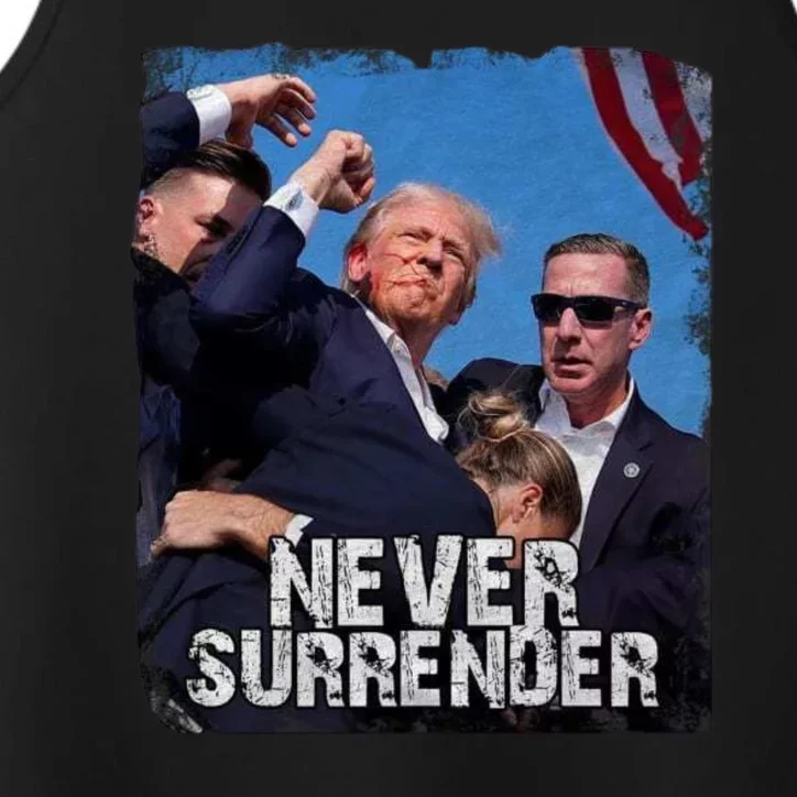 Pray For President Trump Never Surrender Performance Tank