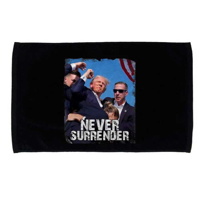 Pray For President Trump Never Surrender Microfiber Hand Towel