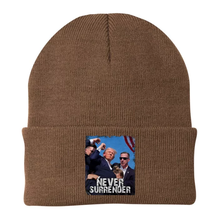 Pray For President Trump Never Surrender Knit Cap Winter Beanie