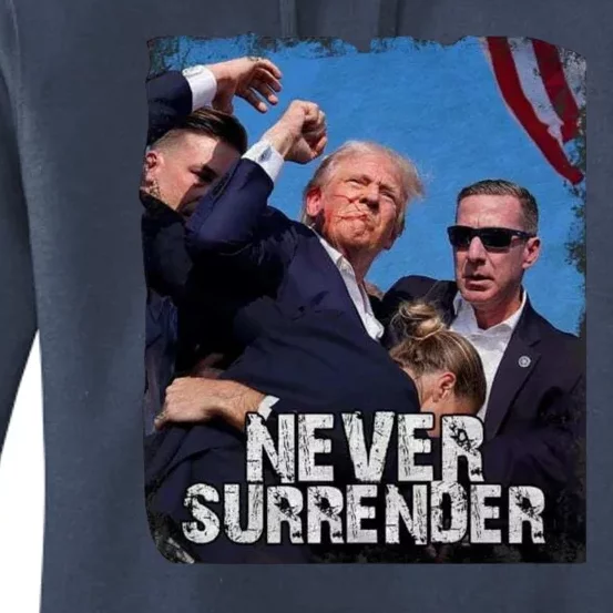 Pray For President Trump Never Surrender Women's Pullover Hoodie