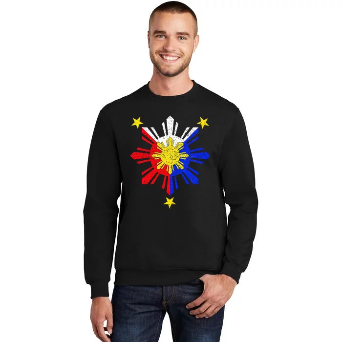 Pinoy Filipino Philippine Flag Sun Tall Sweatshirt