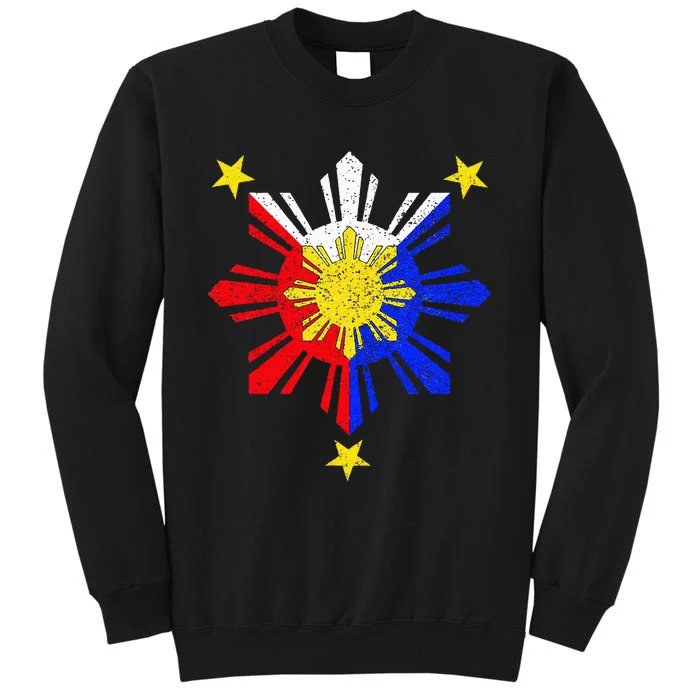 Pinoy Filipino Philippine Flag Sun Tall Sweatshirt