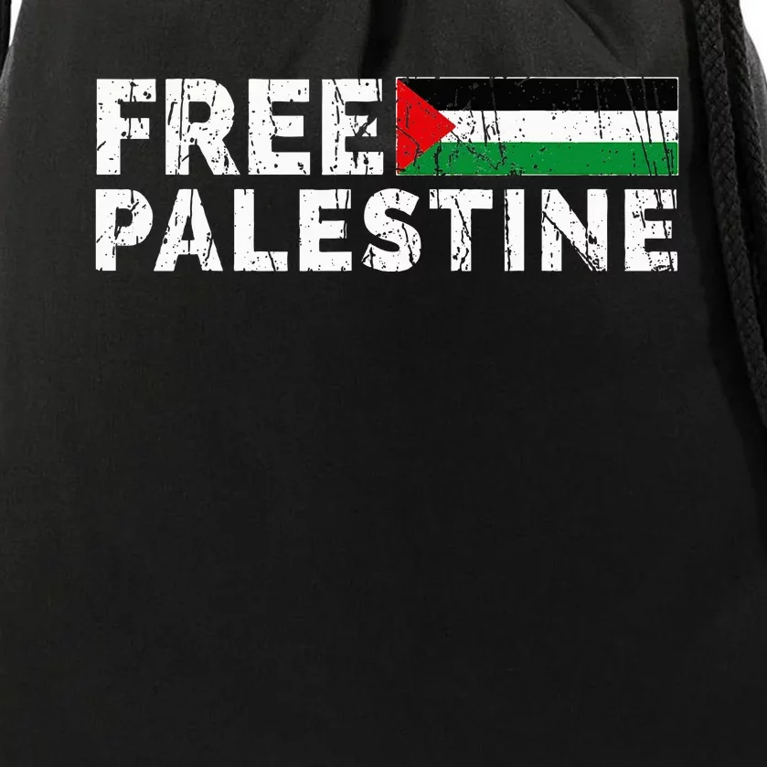 Palestine flag Palestine Free Palestine Gaza Flag Drawstring Bag