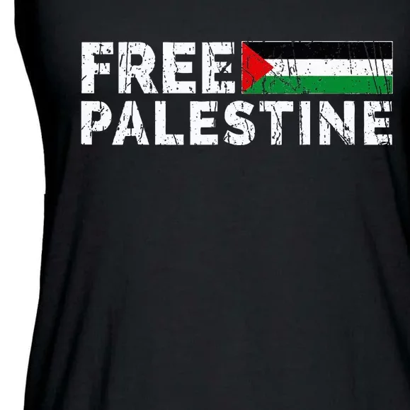 Palestine flag Palestine Free Palestine Gaza Flag Ladies Essential Flowy Tank