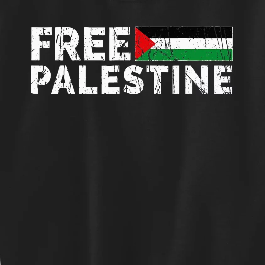 Palestine flag Palestine Free Palestine Gaza Flag Kids Sweatshirt