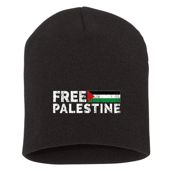 Palestine flag Palestine Free Palestine Gaza Flag Short Acrylic Beanie