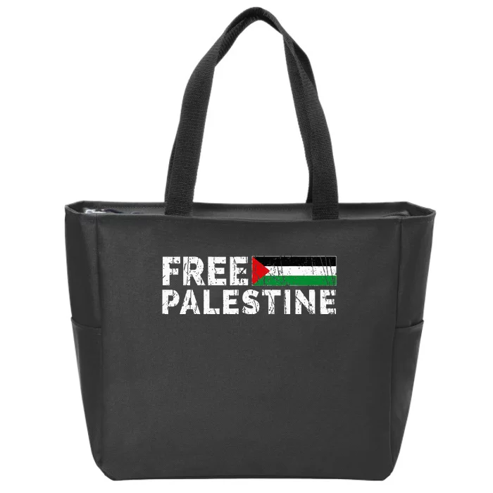 Palestine flag Palestine Free Palestine Gaza Flag Zip Tote Bag