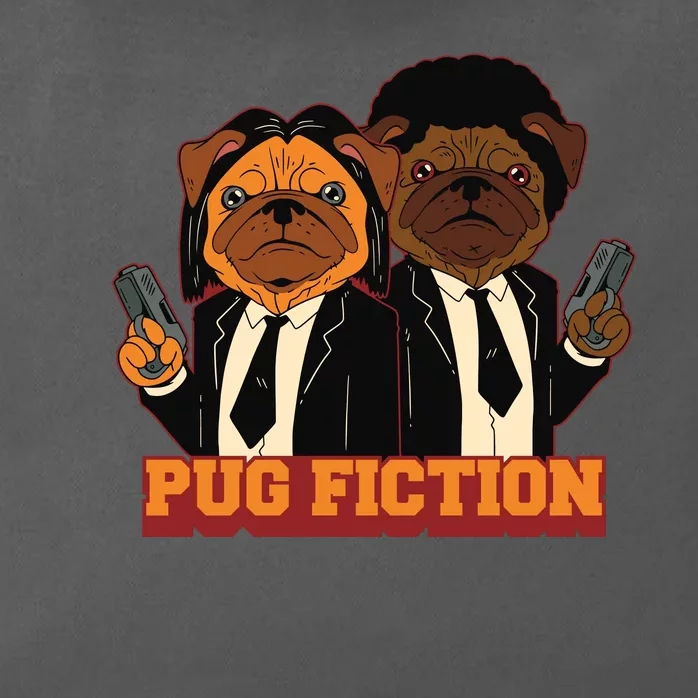 Pug Fiction Zip Tote Bag