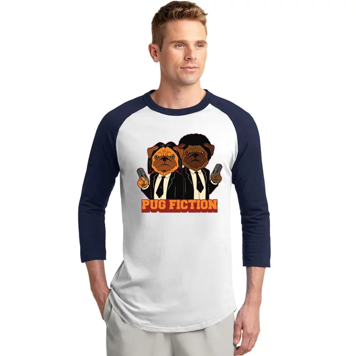 Pug Fiction Baseball Sleeve Shirt