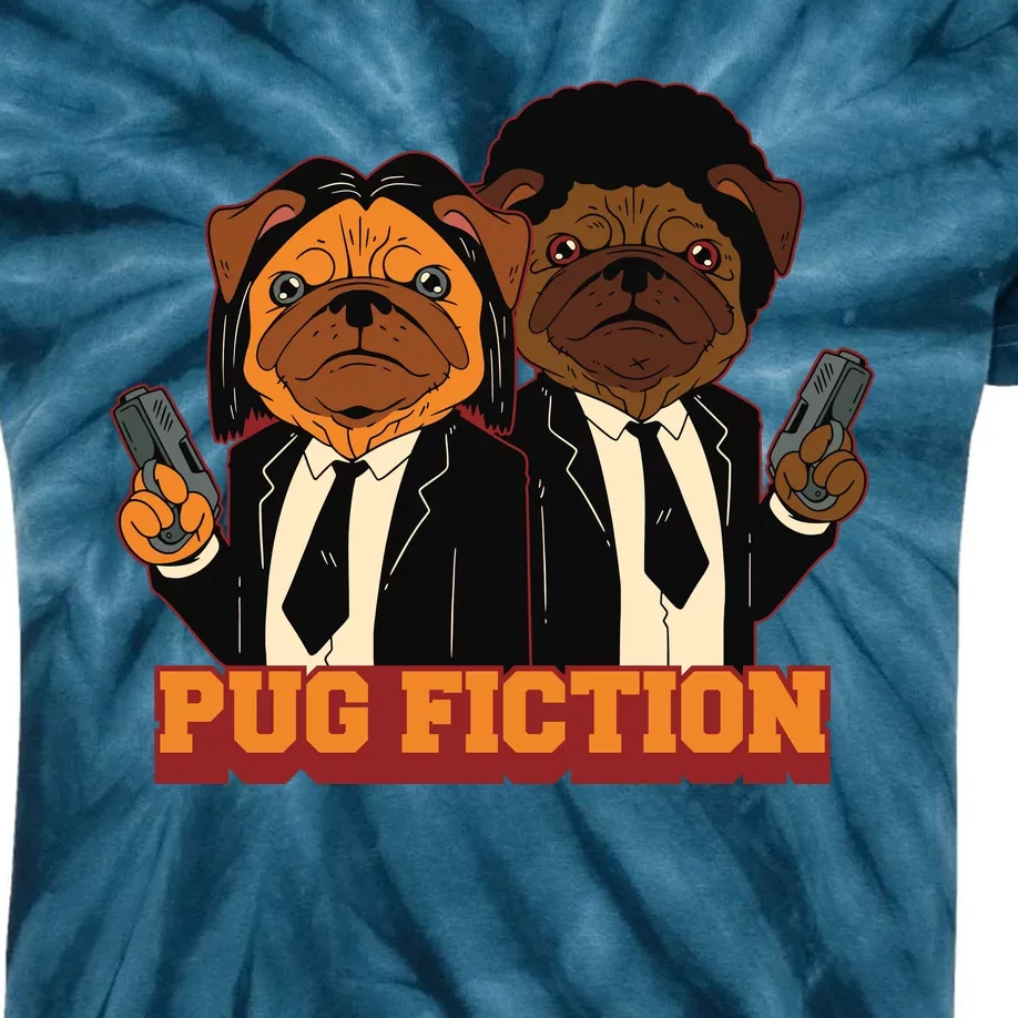 Pug Fiction Kids Tie-Dye T-Shirt