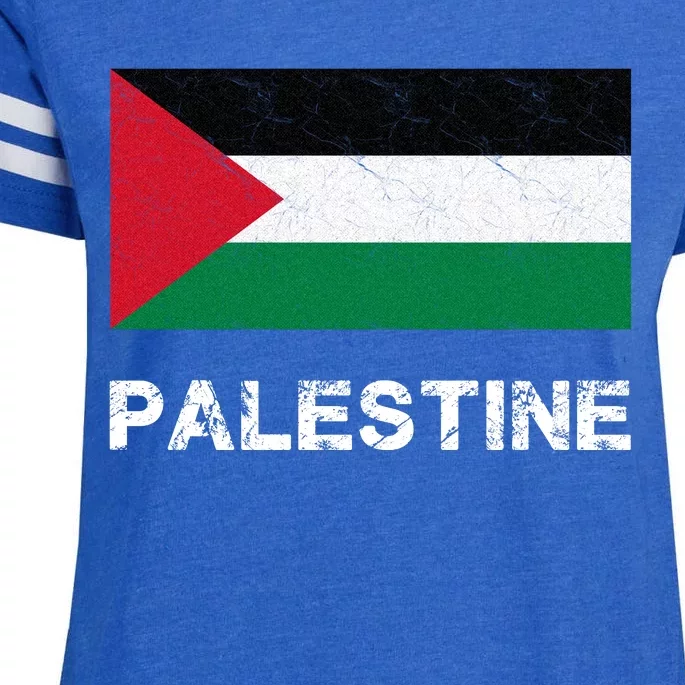 Palestine Flag Enza Ladies Jersey Football T-Shirt