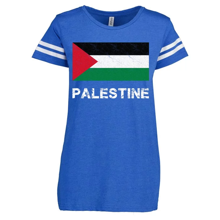 Palestine Flag Enza Ladies Jersey Football T-Shirt