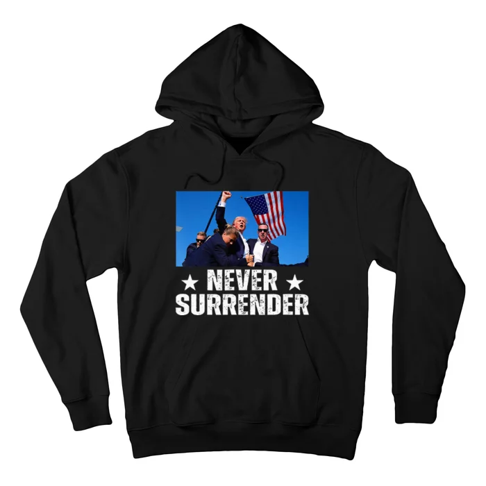 Pray For President Trump Never Surrender God Bless Trump Hoodie