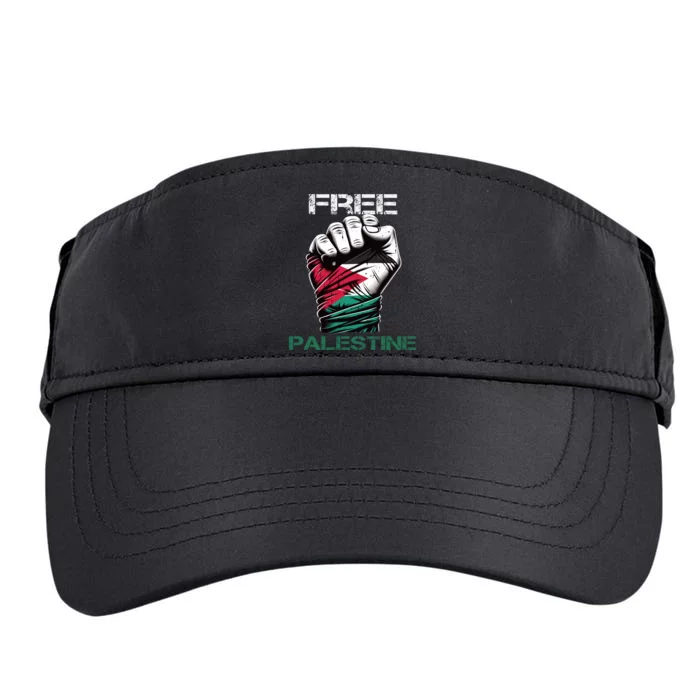 Palestine Free Palestine In Arabic Free Gaza Palestine Flag Design Adult Drive Performance Visor