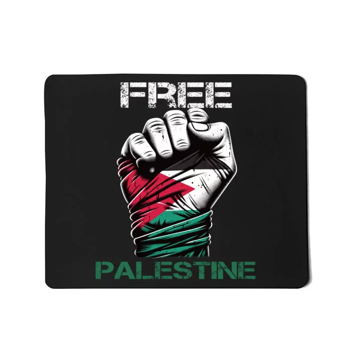 Palestine Free Palestine In Arabic Free Gaza Palestine Flag Design Mousepad