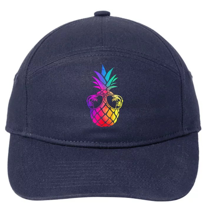 Pineapple Funny Pineapple Hawaii Summer Pineapple 7-Panel Snapback Hat