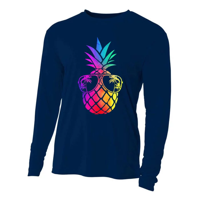 Pineapple Funny Pineapple Hawaii Summer Pineapple Cooling Performance Long Sleeve Crew