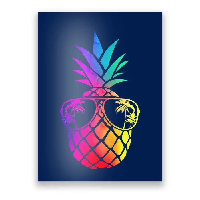 Pineapple Funny Pineapple Hawaii Summer Pineapple Poster