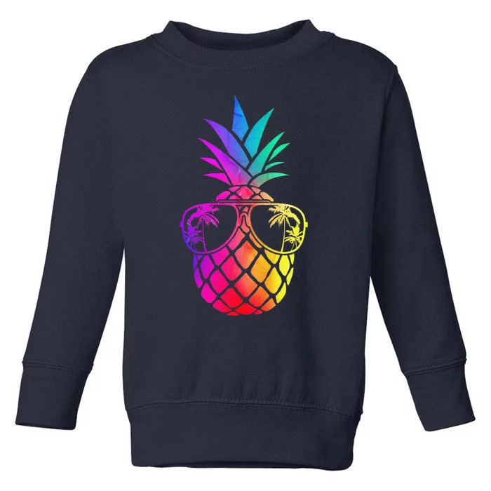 Pineapple Funny Pineapple Hawaii Summer Pineapple Toddler Sweatshirt