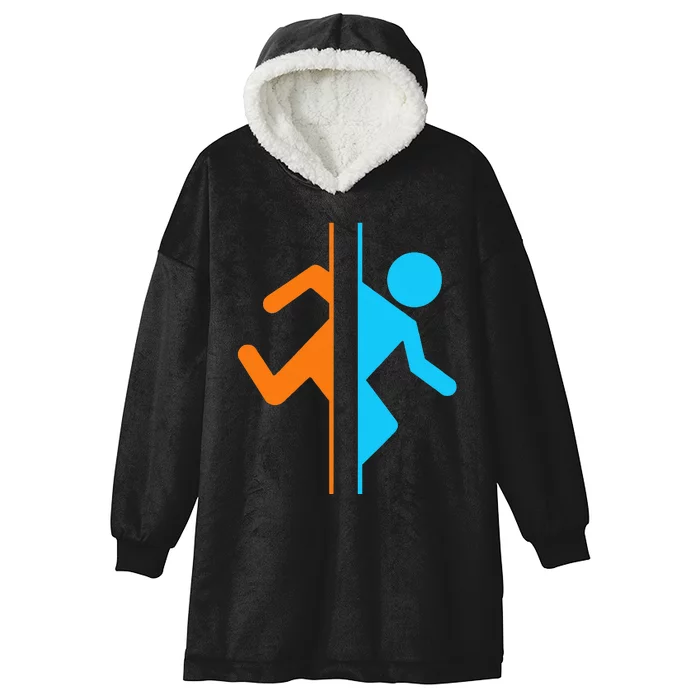 Portal Funny Hooded Wearable Blanket