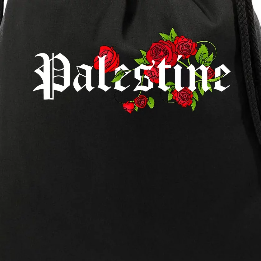 Palestine Free Palestine Free Gaza Palestine Flag Arabic Drawstring Bag