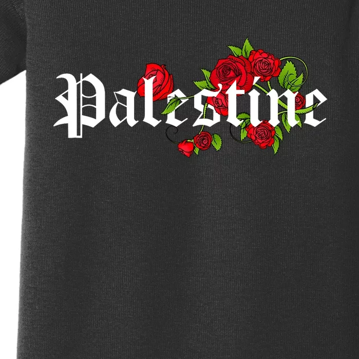 Palestine Free Palestine Free Gaza Palestine Flag Arabic Baby Bodysuit