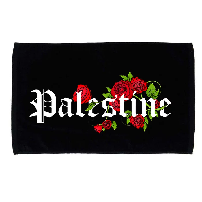 Palestine Free Palestine Free Gaza Palestine Flag Arabic Microfiber Hand Towel