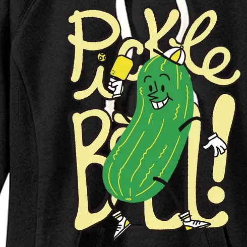 Pickleball Funny Pickle Sport Women's Fleece Hoodie