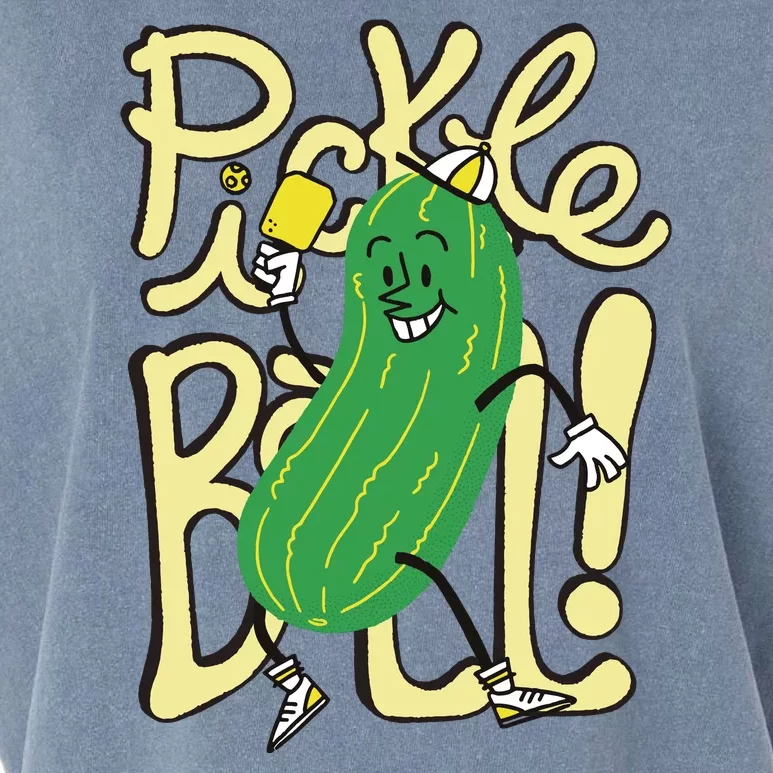 Pickleball Funny Pickle Sport Garment-Dyed Women's Muscle Tee