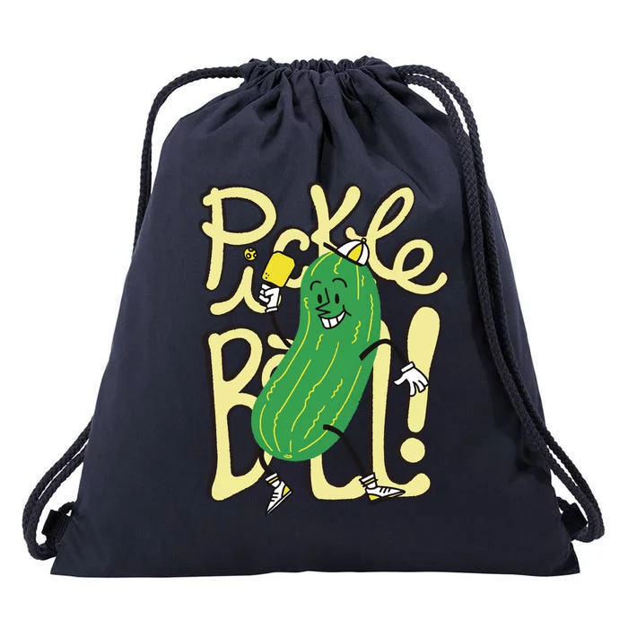 Pickleball Funny Pickle Sport Drawstring Bag